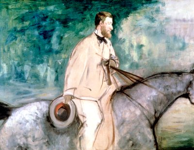 Il pittore Guillaumin a cavallo, 1870 da Édouard Manet