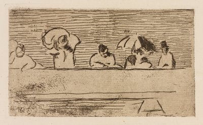 Il parapetto del ponte, tavola 5 da Le Fleuve da Édouard Manet