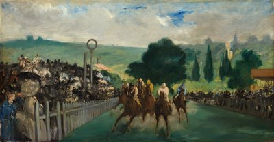 Le corse a Longchamp, 1866 da Édouard Manet