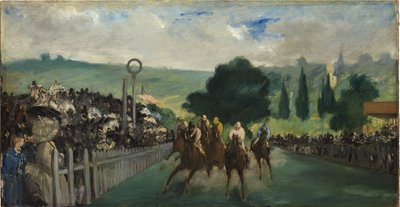 Le corse a Longchamp, 1866 da Édouard Manet