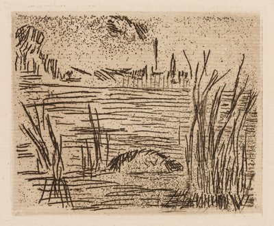 Il fiume nella pianura, tavola 4 da Le Fleuve da Édouard Manet