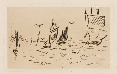 Il mare, tavola 7 da Le Fleuve da Édouard Manet