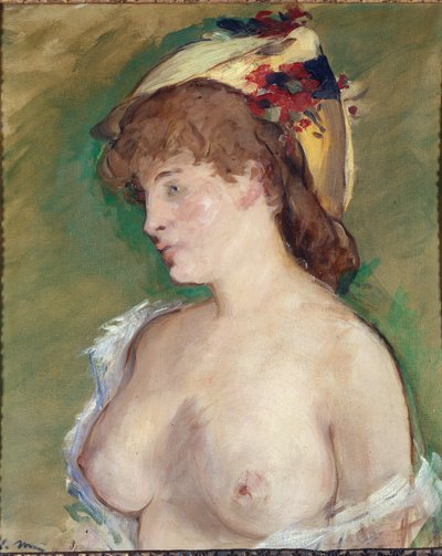 La bionda in topless da Édouard Manet