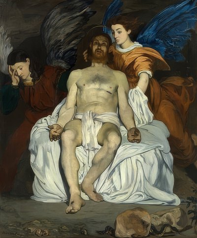 Cristo morto con angeli da Édouard Manet