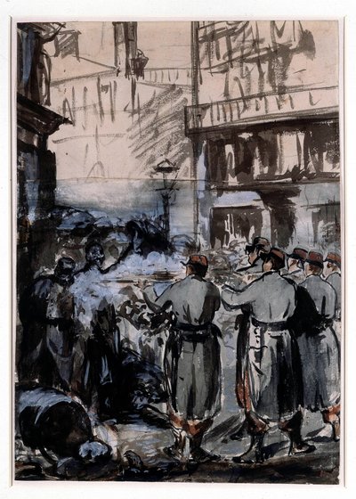 Città del 1871: la barricata da Édouard Manet