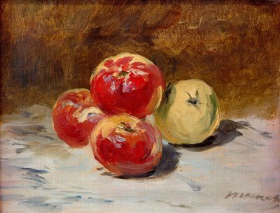 Quattro mele da Édouard Manet