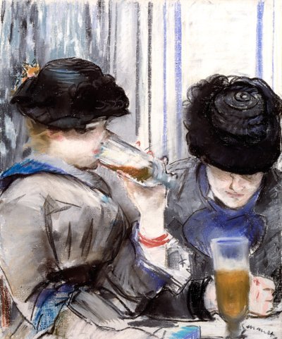 Donne che Bevono Birra da Édouard Manet