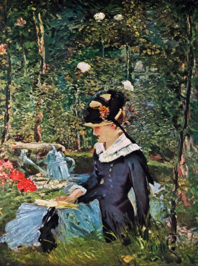 Giovane ragazza sulla soglia del giardino a Bellevue, 1880 da Édouard Manet