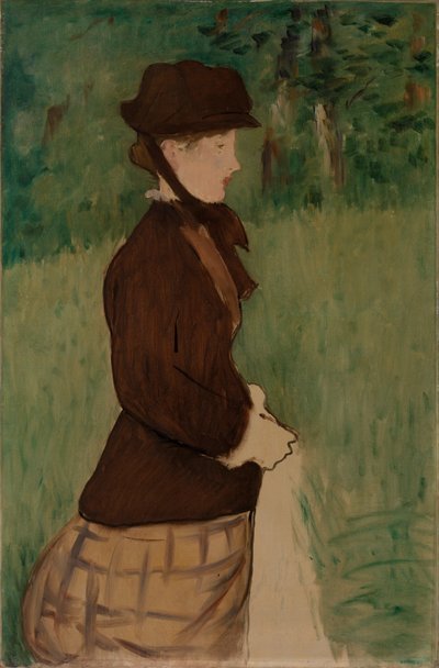 Giovane donna in un giardino da Édouard Manet