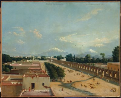 Acquedotto di Chapultepec da Edouard Pingret