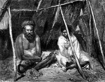 Aborigeni australiani, 1886 da Edouard Riou