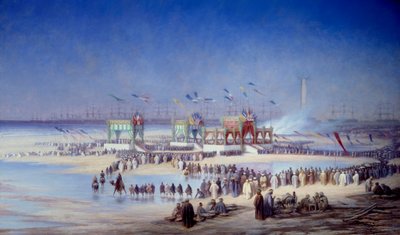 Cerimonia di inaugurazione del Canale di Suez a Port Said, 17 novembre da Edouard Riou