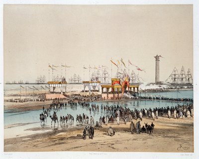 Inaugurazione del Canale di Suez a Port-Said (Port Said) - in "Attraverso l