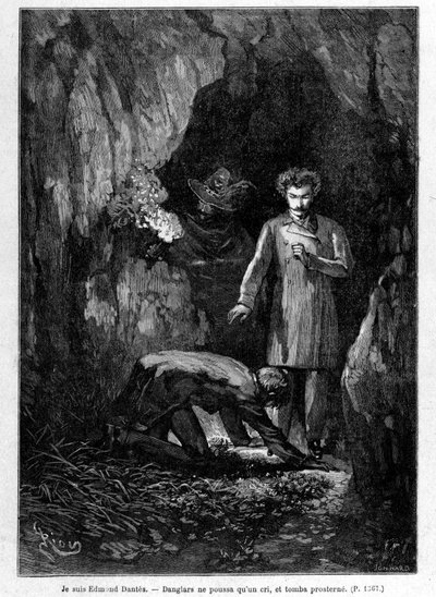 Je suis Edmond Dantès - Incisione di Riou, in 