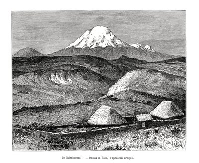 Monte Chimborazo, Ecuador, XIX secolo da Edouard Riou
