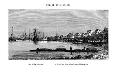 Paramaribo, Repubblica del Suriname da Edouard Riou