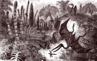 La Terra nel periodo liassico da Edouard Riou
