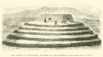 Il Tempio di Huiracocha, secondo lo storico Garcilasso de la Vega da Edouard Riou