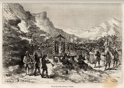 La festa di San Isidro, patrono degli aratori e protettore delle colture, a Challqui (Perù), la parata di oltre 1000 indiani della zona circostante, porta la statua del santo all