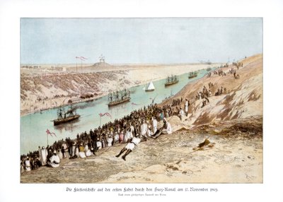 Inaugurazione del Canale di Suez, 17 novembre 1869 da Edouard Riou