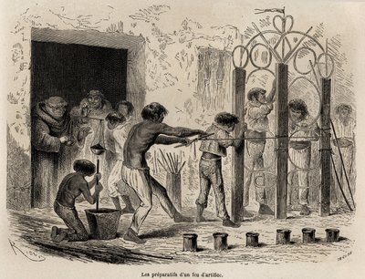 La preparazione dei fuochi d