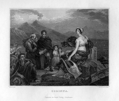 Corinna, antica poetessa greca da Edouard Schuler