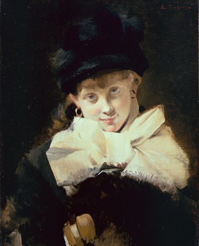Ritratto di una giovane ragazza da Edouard Toudouze