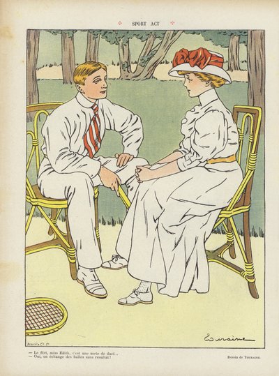 Illustrazione per Le Rire da Edouard Touraine