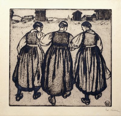 Tre Fanciulle da Edouard Vallet