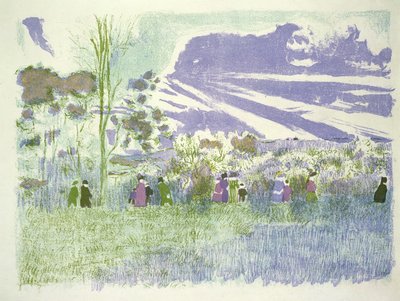 Attraverso i campi, 1898-99 da Edouard Vuillard