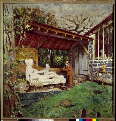 Aristide Maillol che finisce la scultura in onore di Paul Cézanne da Edouard Vuillard