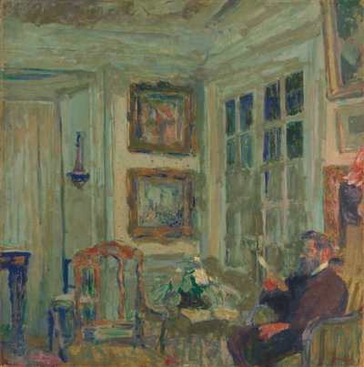 Arthur Fontaine che legge da Edouard Vuillard