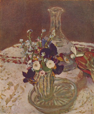 Bouquet di viole del pensiero, non ti scordar di me e margherite circa 1900, c1900, 1946 da Edouard Vuillard