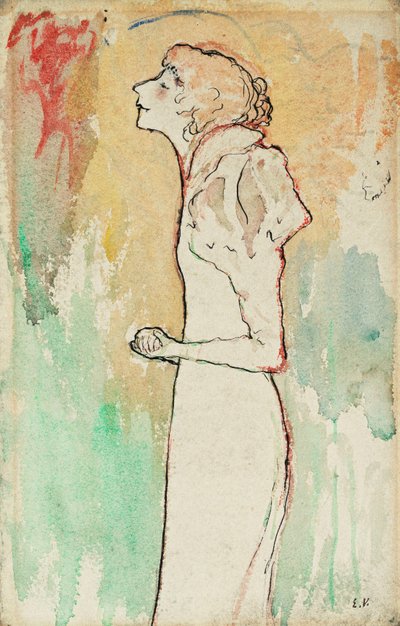 Cantante, c.1891-92 da Edouard Vuillard
