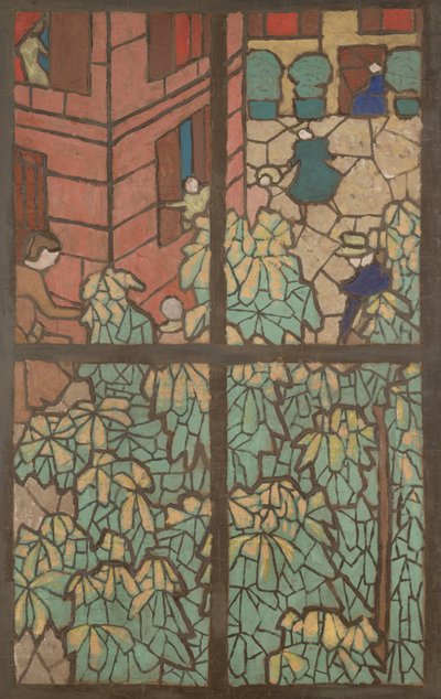 Castagni, un cartone per una vetrata di Tiffany da Edouard Vuillard