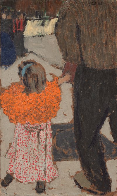 Bambino con sciarpa rossa, c.1891 da Edouard Vuillard