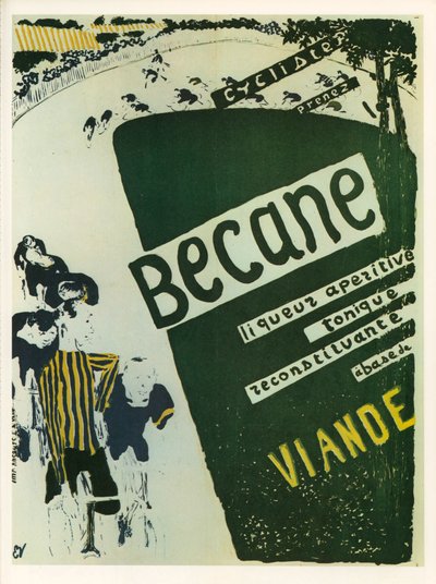 Edouard Vuillard: Becane - liquore tonico aperitivo ... (litografia) da Edouard Vuillard