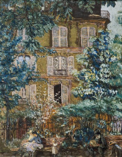 Facciata della casa sulla piazza da Edouard Vuillard