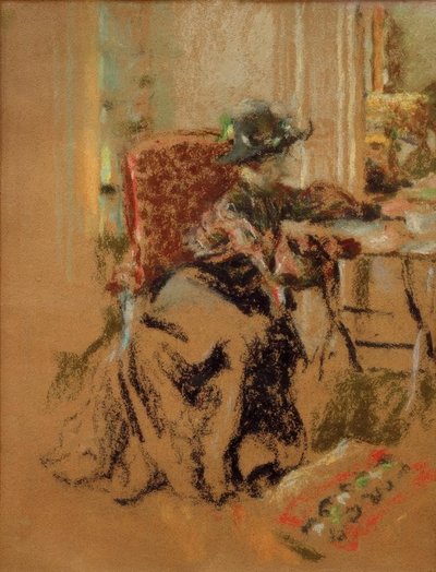 Donna nella stanza o La visitatrice da Edouard Vuillard