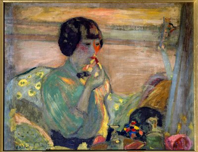 Comica francese Marthe Mellot (1870-1947) truccata da Edouard Vuillard