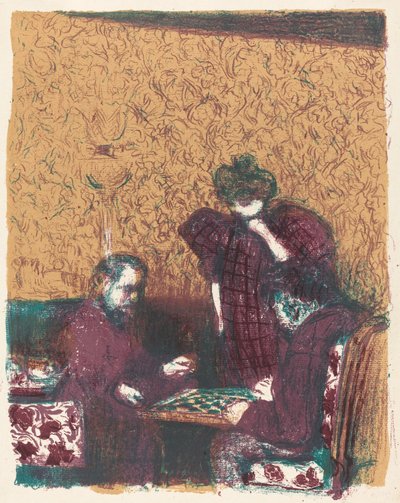 Partita a dama, pubblicato 1899 da Edouard Vuillard