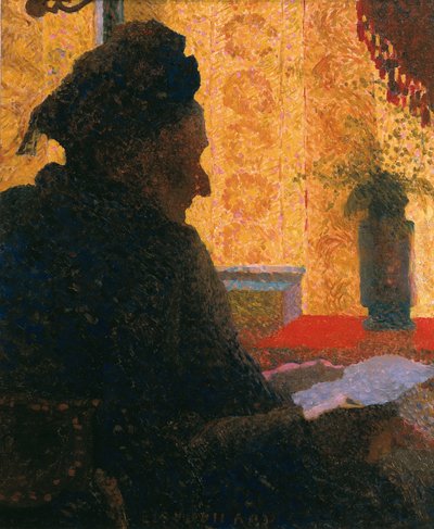 Nonna Michaud vista contro luce, 1890 da Edouard Vuillard
