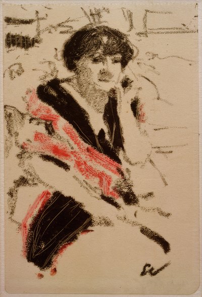 Mezza figura di una donna seduta da Edouard Vuillard