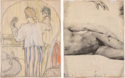 Davanti allo specchio da Edouard Vuillard