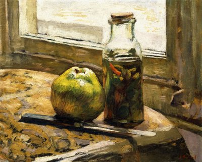 Vaso di sottaceti e mela, 1889-90 da Edouard Vuillard