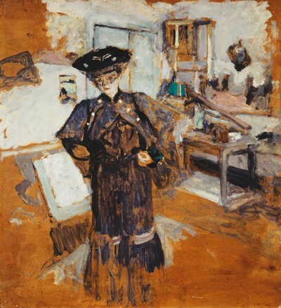 Dame à la Voilette, les Mains sur les Hanches da Edouard Vuillard