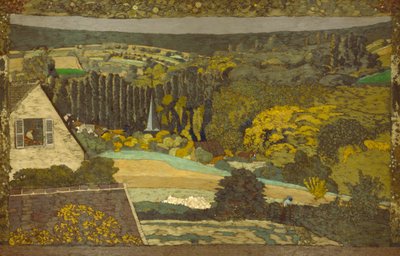 Paesaggio: Finestra sul bosco da Edouard Vuillard