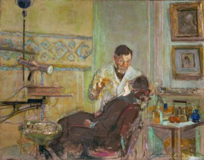 Il dottor Georges Viau nel suo studio dentistico da Edouard Vuillard