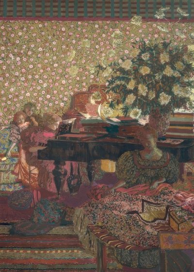 Il pianoforte (La musica) da Edouard Vuillard