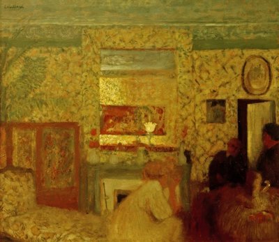 Il salone dei Natanson, rue Saint-Florentin da Edouard Vuillard